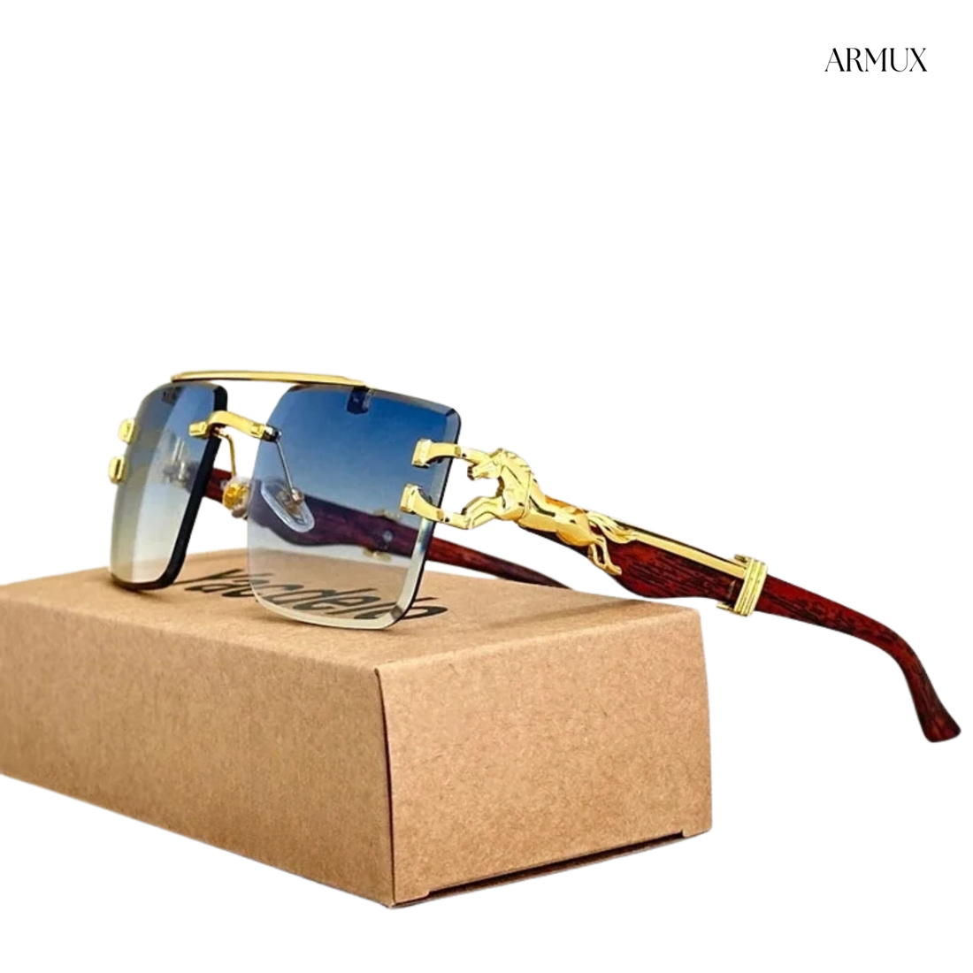 Luxury Vintage Square Sunglasses