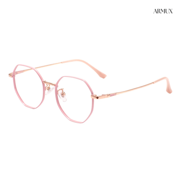 Unisex round metal frame.