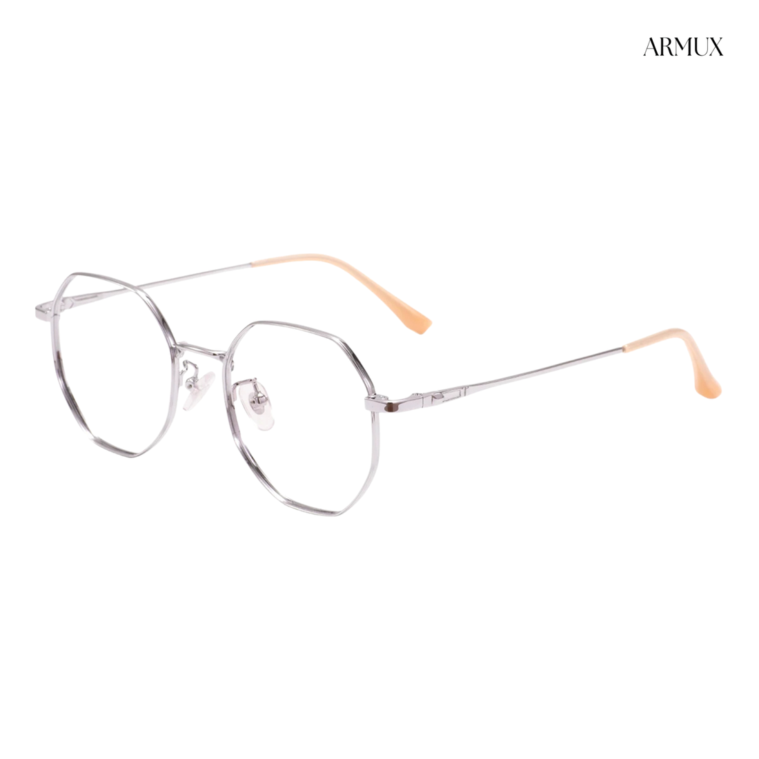 Unisex round metal frame.